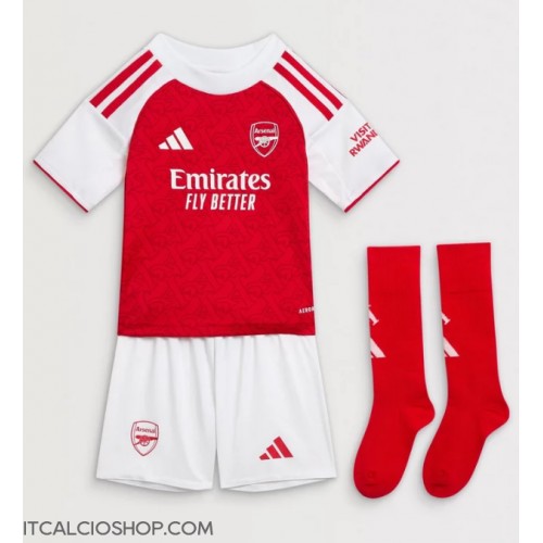 Arsenal Bukayo Saka #7 Prima Maglia Bambino 2025-26 Manica Corta (+ Pantaloni corti)